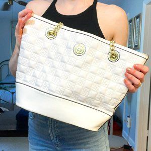 Anne Klein White Satchel/Tote